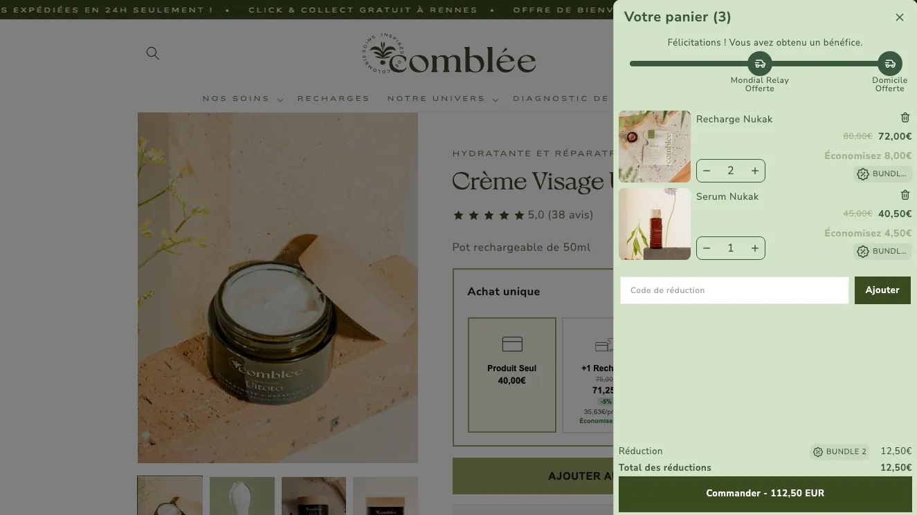 Comblee, réalisation