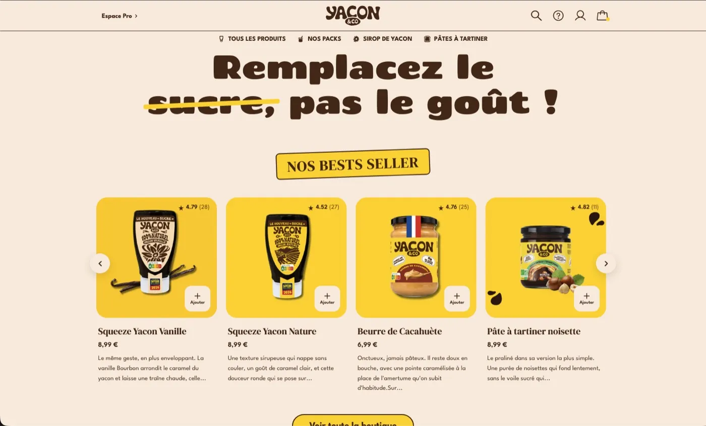 Yacon&co, sélection des best sellers